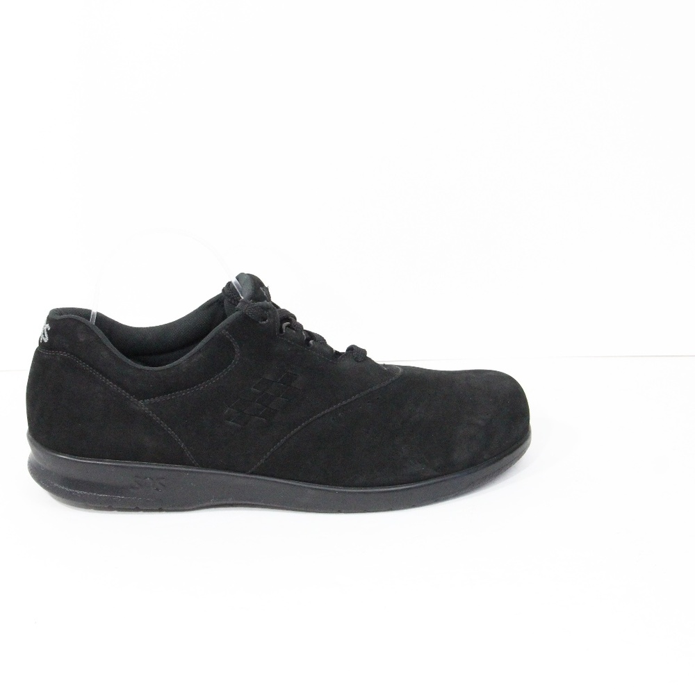 SAS Free Time Walking Shoes 11.5 Women Comfort Leather Sneaker Black